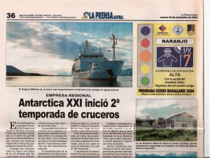 158)La Prensa Austral (Chile) mart.30.11.04